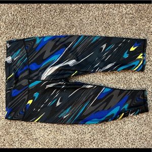 Fabletics workout long shorts. Gently worn. Has minor  piling in groin area.